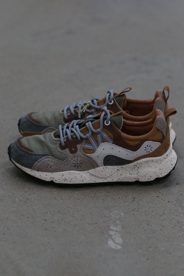 Flower Mountain/YAMANO 3 Hiking Shoes Series FM-FM63568-SHQHZ (Dark Gray/Light Brown/Brown)